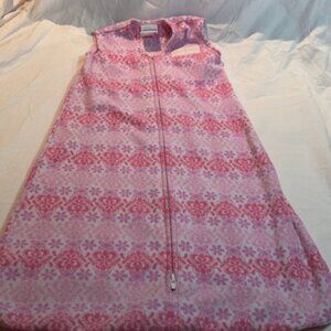 Halo - Fleece Pink and White SleepSack